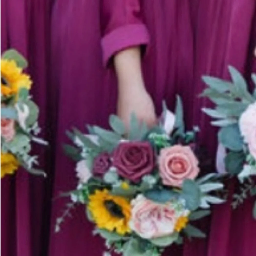 Dainty Jewells Rich Burgundy Long Sleeve Dress - Picture 2 of 2